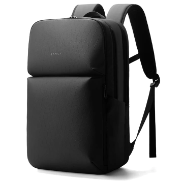 Bange wasserdichter Rucksack für 15,6-Zoll-Laptop, Stadtreisender, 45 x 30 x 16 cm, für Arbeit, Flugzeug, Herren, Damen, mit USB-Anschluss Schwarz