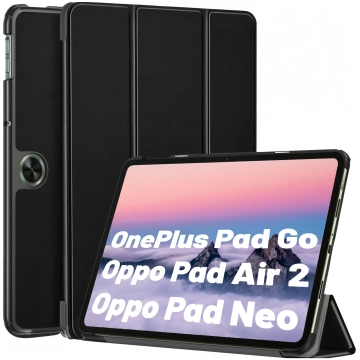Glashülle für OnePlus Pad Go/Oppo Pad Air 2/Oppo Pad Neo 11,4 Zoll Tablet-Hülle Alogy Book Schwarz Stylus Free