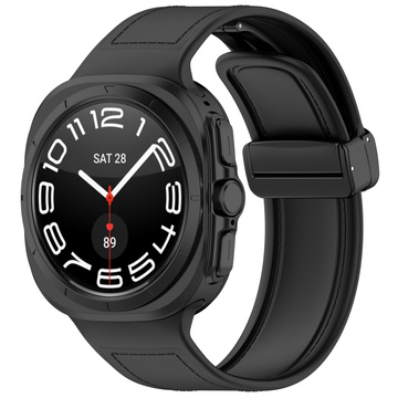 Uhrenarmband Smartwatch-Band für Samsung Galaxy Watch Ultra 47 mm Schwarz