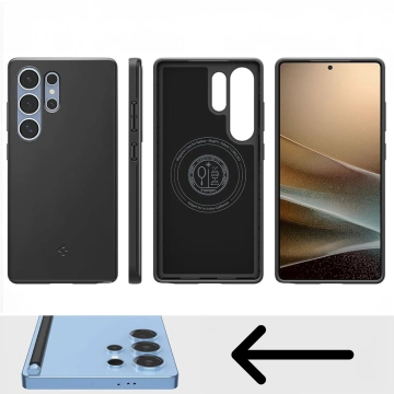 Etui do Samsung Galaxy S25 Ultra Black Spigen Thin Fit Mag MagSafe