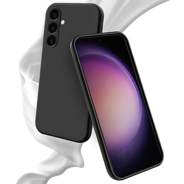 Hülle für Samsung Galaxy S24 3mk Matt Case Cover Schwarz matte Rückseite