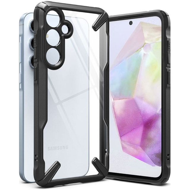 Etui do Samsung Galaxy A35 5G pancerne obudowa case plecki cover Ringke Fusion X Black