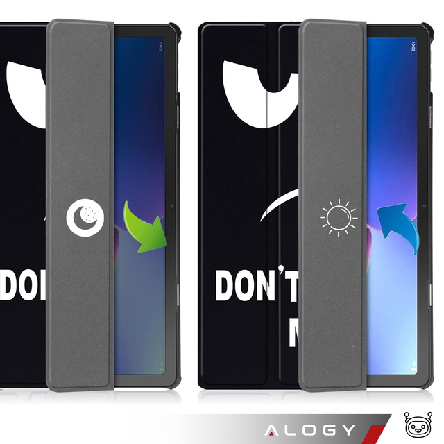 Etui do Samsung Galaxy Tab A11+ (X310/X315/X316) / A9+ 2023 11" (X210/X215/X216) obudowa z klapką na tablet Slim Case Alogy Don't touch me czarne