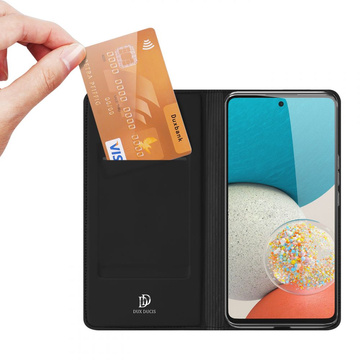 Dux Ducis Skin Pro Leder Schutzhülle für Samsung Galaxy A53 5G Schwarz