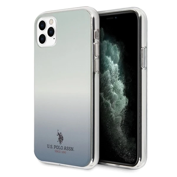 US Polo Gradient Pattern Collection iPhone 11 Pro blau/blaue Handyhülle