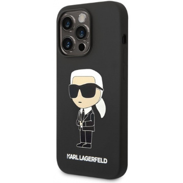 Etui Karl Lagerfeld KLHMP14LSNIKBCK do iPhone 14 Pro 6,1" hardcase Silicone Ikonik Magsafe