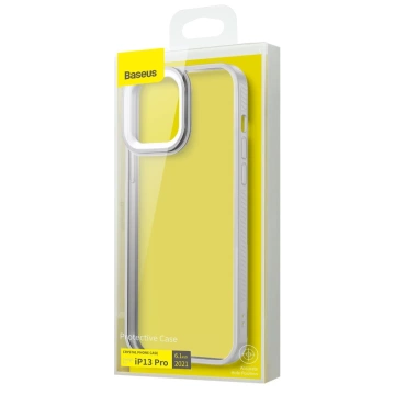 Baseus Crystal Phone Case Armored Case für iPhone 13 Pro mit Gelrahmen Grau (ARJT000413)