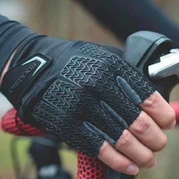 Rockbros S169BGR XL Fahrradhandschuhe mit Gel-Einsätzen – Grau