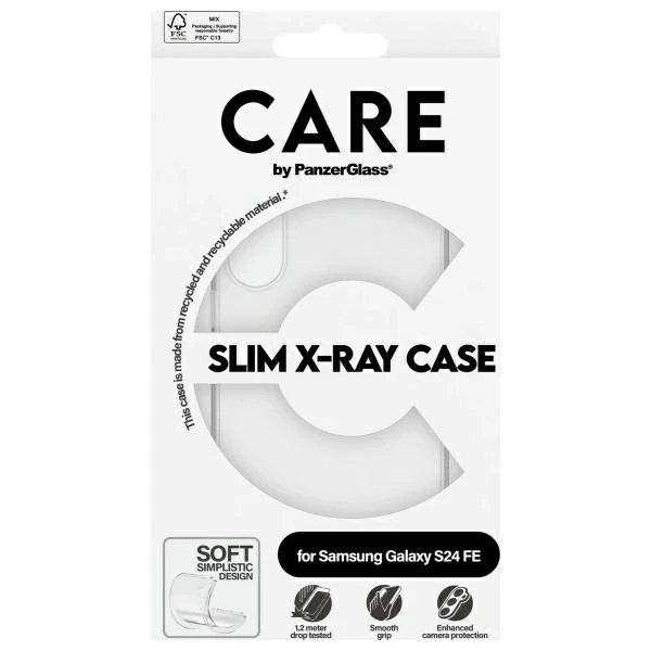 Etui do Samsung Galaxy S24 FE CARE by PanzerGlass Slim X-Ray Case Przezroczysty