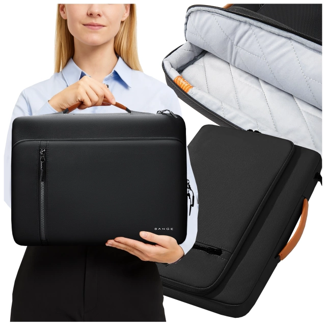 Torba wodoodporna Bange na laptopa do 15.6" – pojemna i wygodna, odporna i oddychająca, miejska i podróżna do pracy i samolotu, unisex – Czarna