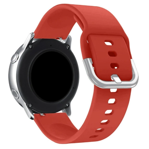 Silicone Strap TYS opaska do smartwatcha zegarka uniwersalna 22mm czerwony