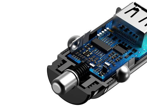 Baseus Dual Quick QC 3.0 2x USB 30W Autoladegerät schwarz