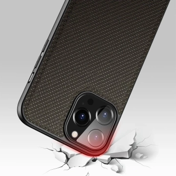 Dux Ducis Fino Schutzhülle mit Nylonmaterial bezogen iPhone 13 Pro Max grün