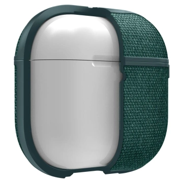 Apple AirPods 4 Hülle Spigen Urban Fit Mitternachtsgrüner Karabiner