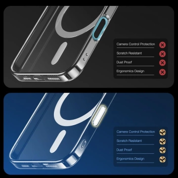 Etui Tech-Protect Flexair Hybrid MagSafe iPhone 16 Pro Klar