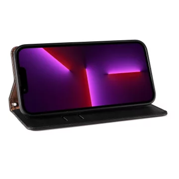 Magnetband-Hülle für iPhone 12 Pro Max, Tasche, Geldbörse, Mini-Lanyard, Anhänger, Schwarz