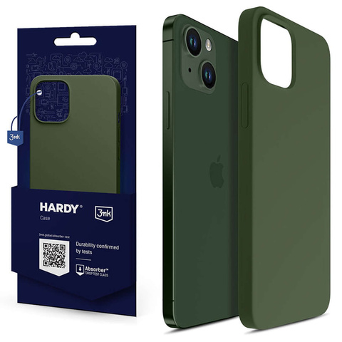 Etui für Telefon 3mk für Apple iPhone 13 Hardy Silicone MagCase Alphine Green