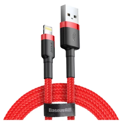 Baseus Cafule Lightning 2.4A 50cm rotes Nylonkabel