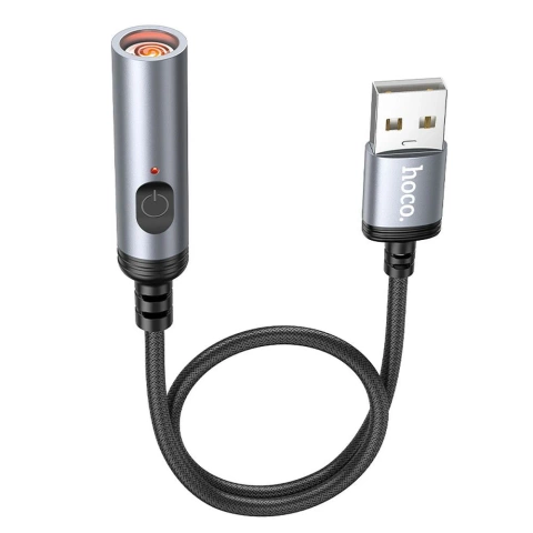 HOCO Zigarettenanzünder-Adapter auf USB-A-Anschluss UA30 0,3 m, Schwarz