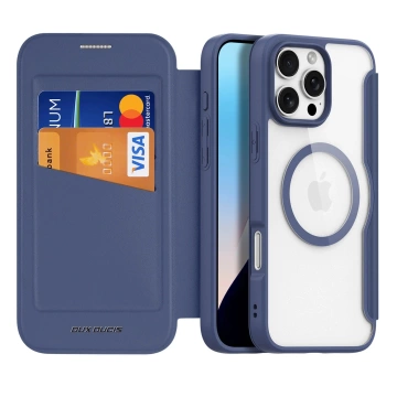 iPhone 16 Pro Max Dux Ducis Skin X Pro MagSafe Hülle Blau