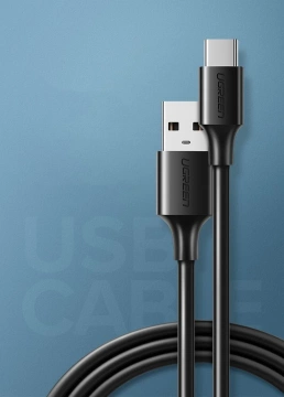 Ugreen Kabel USB - USB Type C 480 Mbps 3 A 1,5 m schwarz (US287 60117)