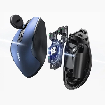 UGREEN KABELLOSE OPTISCHE MAUS MU006 BLAU 2,4 GHz BT