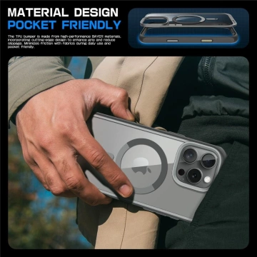 Etui Supcase UB Mag MagSafe für iPhone 16 Pro Max Grau