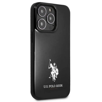 iPhone 13 Pro Max 6,7"-Handyhülle mit US-Polo-Pferde-Logo Schwarz Schwarz