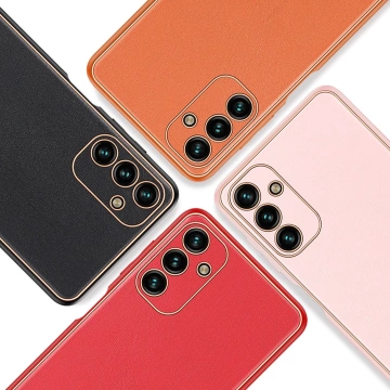Dux Ducis Yolo elegante Hülle aus ökologischem Leder für Samsung Galaxy A13 5G schwarz