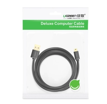 Ugreen Kabel USB - Mini-USB 480 Mbps 1,5 m schwarz (US132 10385)