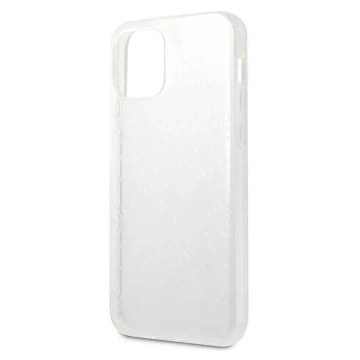 Guess GUHCP12M3D4GTR iPhone 12/12 Pro 6,1" transparentes Hardcase 4G 3D Pattern Collection