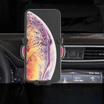 Gravity Smartphone Autohalterung für Lüftungsgitter mit Lufterfrischer silber (YC06)