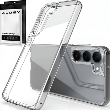 Hülle für Samsung Galaxy S24 Hybrid Clear Case Alogy Transparentes Glas