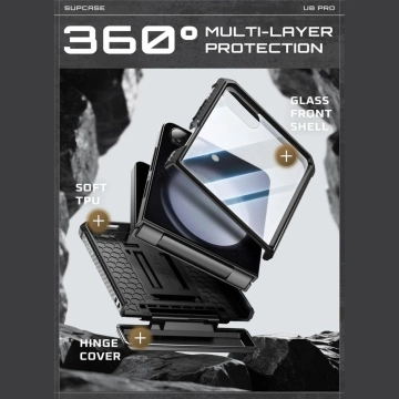 Etui Ochronne do Galaxy Z Flip 7 Supcase Unicorn Beetle Pro Czarny