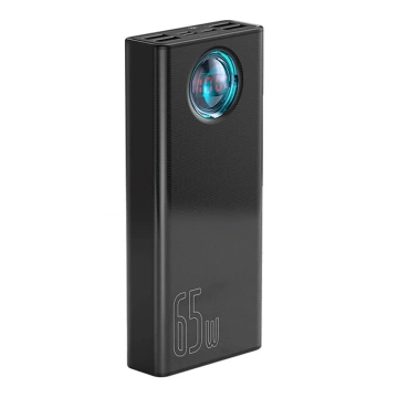 Baseus Amblight 30000mAh Powerbank, 4xUSB, USB-C, 65W (schwarz)