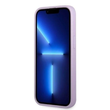 Etui Guess GUHCP13XPS4MU für Apple iPhone 13 Pro Max 6,7" lila/lila Hardcase Saffiano 4G Small Metal Logo