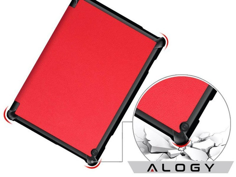Etui Alogy Book Cover für Lenovo Tab M10 10.1 TB-X605 Czerwone