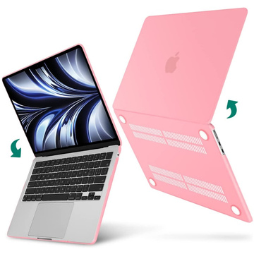 Alogy Hard Case für Apple Macbook Air 13 2022 M2 Matte Pink Tasche bis 13,3 Zoll