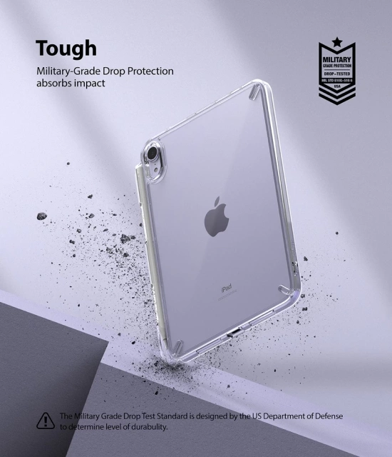Ringke Fusion etui pokrowiec z żelową ramką iPad mini 2021 czarny (F584R53)