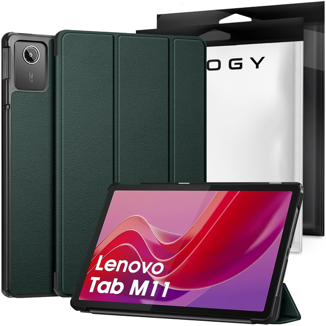 Etui do Lenovo Tab K11 / K11E 11” i M11 10.95" TB330FU / TB330XU / TB331FC Book Case Cover z klapką obudowa futerał pokrowiec Alogy Zielone