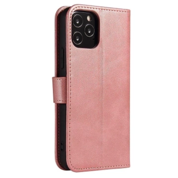 Magnet Case elegancki futerał etui pokrowiec z klapką i funkcją podstawki Samsung Galaxy A33 5G różowy