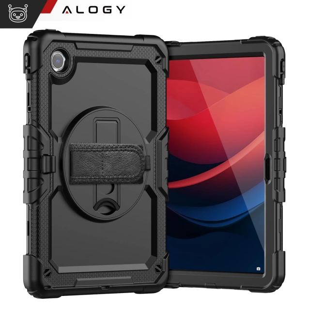 Etui pancerne 360 z miejscem na rysik do Lenovo K11/ K11E 11” / M11 10.95" 11" TB330FU TB330XU TB331FC Alogy Pirate 360 Case obudowa na tablet Czarne