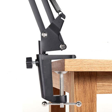 Alogy LED-Schreibtischlampe Dreslarska USB mit einem verstellbaren langen Arm für die Schreibtischplatte Schwarz