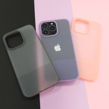 Kingxbar Plain Series Hülle für iPhone 13 Pro Max Silikonhülle lila