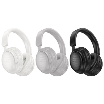 Hoco W53 Bluetooth 5.0 – schwarzer On-Ear-Kopfhörer, 30h Wiedergabe, AUX/USB-C
