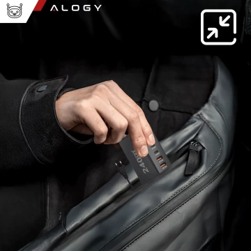 HUB-Splitter Alogy-Adapter für Computer-Laptop mit USB-C auf 3x USB-A 2.0 1x USB-A 3.0 Grau