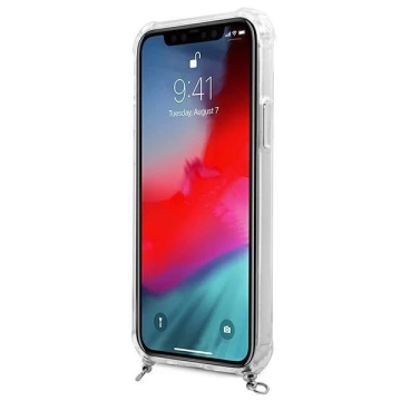 Guess GUHCP12LKC4GSSI iPhone 12 Pro Max 6,7" Transparente Hardcase 4G Silver Chain