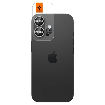 Osłona Aparatu Spigen Optik Pro Glas.TR EZ Fit iPhone 16/17 Silver 2-Pack