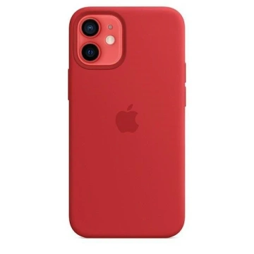 Oryginalne Etui ochronne na telefon Apple MHKW3ZM/A do Apple iPhone 12 Mini MagSafe czerwony/red Silicone Case
