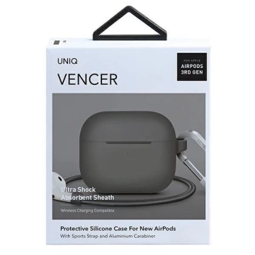UNIQ Hülle Vencer AirPods 3. Gen. Silikon beige / dunkler Sand